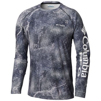 Columbia Muške Majice S Kapuljačom - Super Terminal Tackle Long Sleeve Crne Smeđe | YVMZ-36140